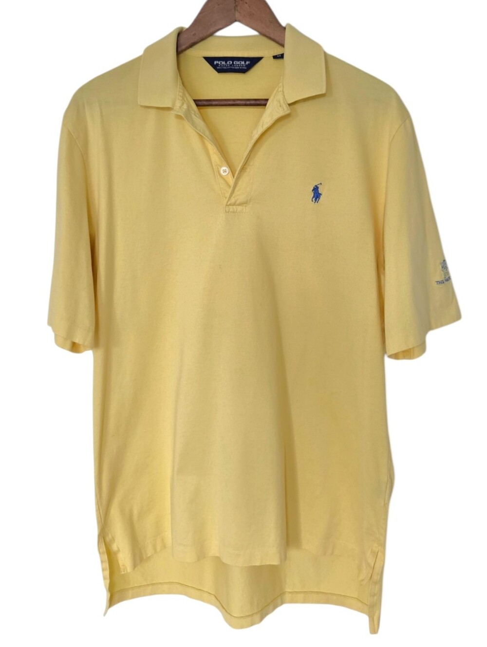 Polo Golf Ralph Lauren Shirt Yellow Mens Medium Preppy - Picture 2 of 10